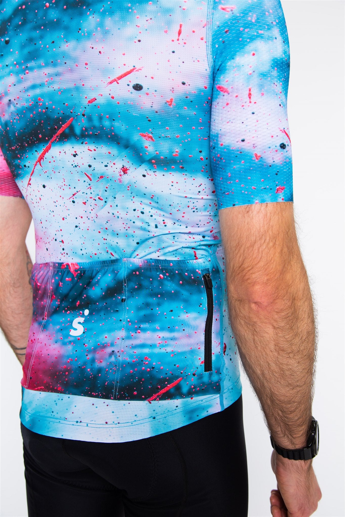 Pink Paint Pro Cycling Jersey
